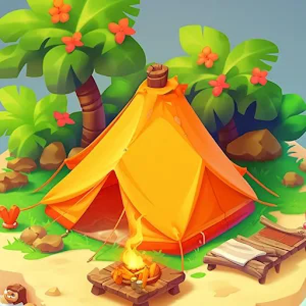 Merge Camp v1.21.126 MOD APK (Menu, Exp Multipler, Unlimited Coins) Download