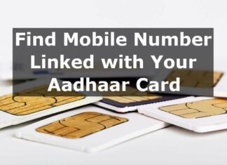 Find Your Phone Numbers Linked With Aadhaar Card